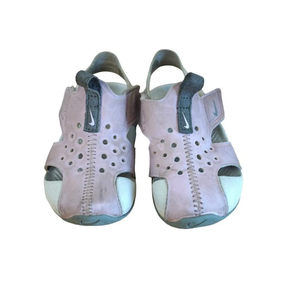Nike Sunray Protect 2 Kids Size 7 Pink White Water Sandals Shoes